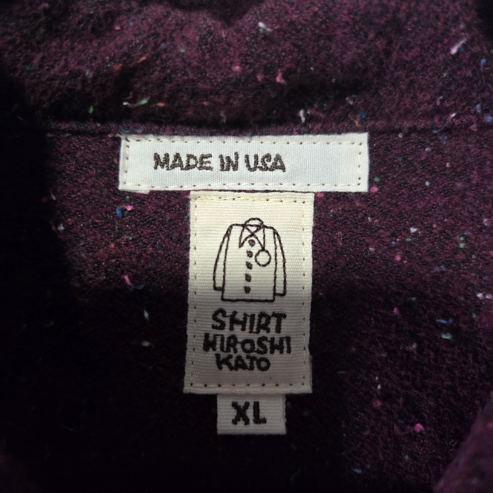 Kato Ripper Shirt Bordeaux Speckle